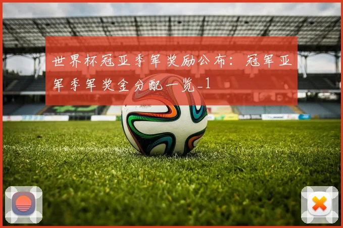 世界杯冠亚季军奖励公布:冠军亚军季军奖金分配一览_1