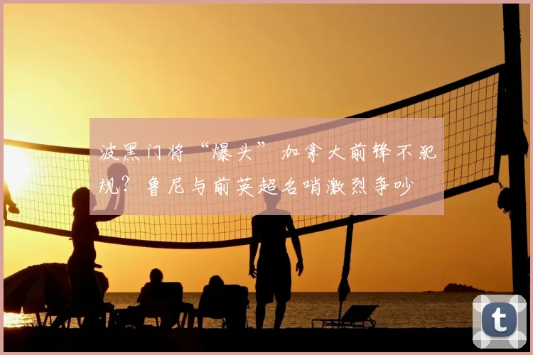 波黑门将“爆头”加拿大前锋不犯规?鲁尼与前英超名哨激烈争吵