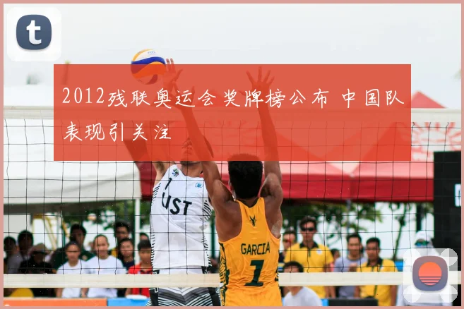 2012残联奥运会奖牌榜公布 中国队表现引关注