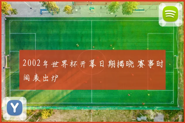 2002年世界杯开幕日期揭晓 赛事时间表出炉